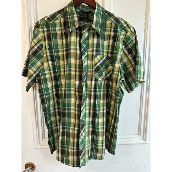 Marmot Mens Short‎ Sleeve Button Down Shirt Sz Large - Picture 1 of 9